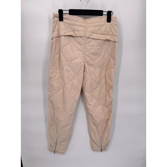 Rag & Bone Rudy Quilted Nylon Jogger Pants Womens Small Tan‎ Nylon Pockets - Picture 9 of 12